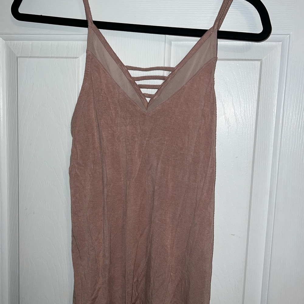 american eagle soft and sexy blush pink tank